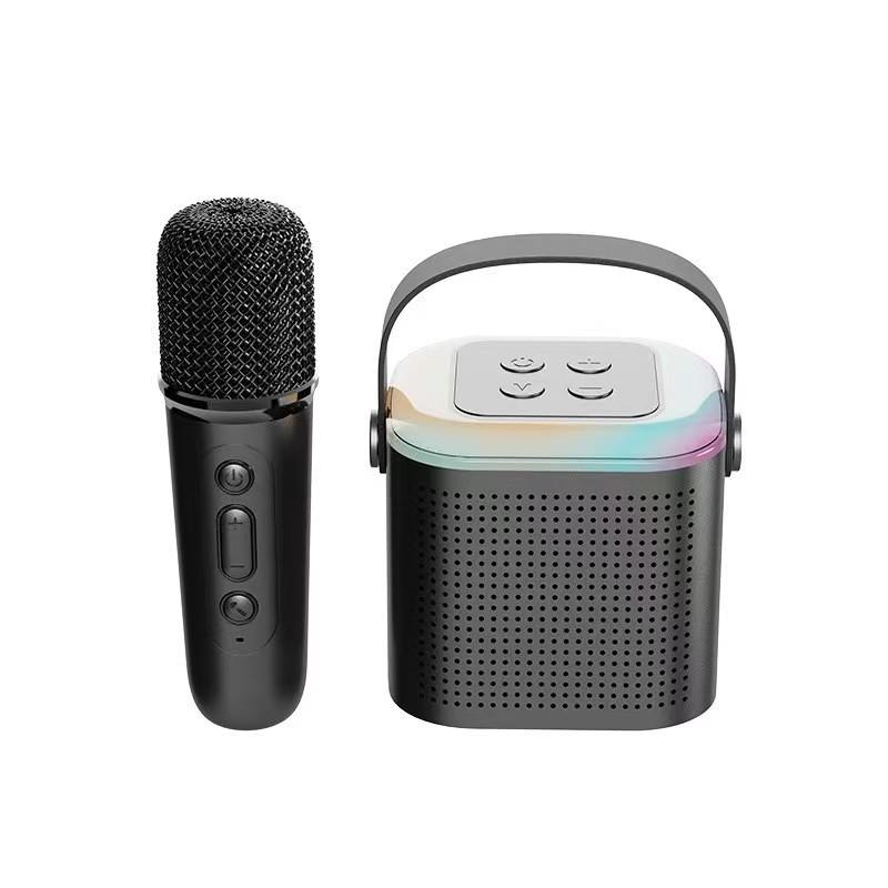 Y1 Mini Microphone Family Karaoke Machine 90W High Power Wireless Portable Microphone Bluetooth Speaker Stereo Karaoke Subwoofer