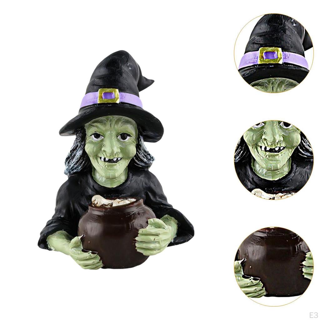 Halloween Figurine Resin Sculpture for Tabletop Display and Home Decor
