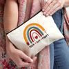 1pc Beautiful Rainbow Pattern Makeup Bag Travel Storage Bag