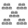 25pcs Plastic Webbing Buckle For 25mm Strap Backpack Bag Case Attachment