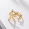 Starfish Adjustable Gold Toe Ring - Ocean Series Vacation Jewelry