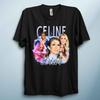 Retro Pop-Diva Grafik-T-Shirt Vintage Musik Celin Paris Ästhetik 90er Jahre Stil Tee