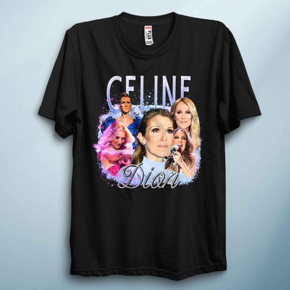Retro Pop-Diva Grafik-T-Shirt Vintage Musik Celin Paris Ästhetik 90er Jahre Stil Tee