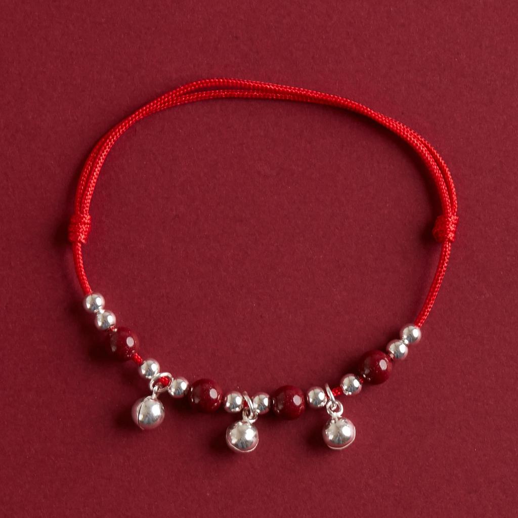999 Sterlingsilber Rotes Band Armband für Babys und Erwachsene - Erster Geburtstag, Vollmond, Weihnachtsgeschenk