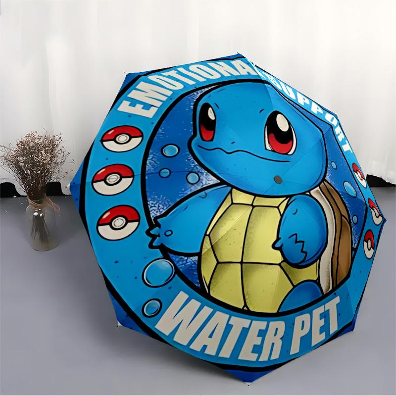 1pc Pokémon Squirtle Automatic Opening/closing Umbrella, Foldable Sunshade, Perfect Gift for Friends, Durable Handle yy250812103