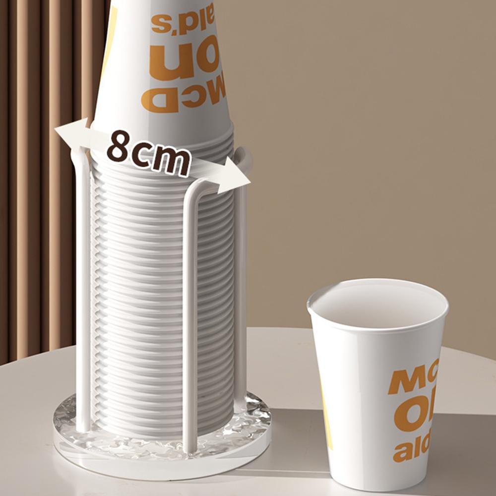 Luxuriöser Aufbewahrungshalter für Einwegbecher, Spender für Wasser- und Teetassen, Regal mit längerem Stock, Becher-Ausstellungsstand, Home Organizer