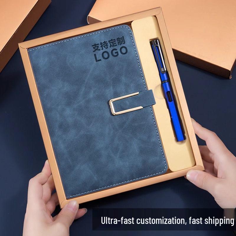 Luxury Logo Notebook Gift Set - Business Pages, Perfect for Corporate Souvenirs