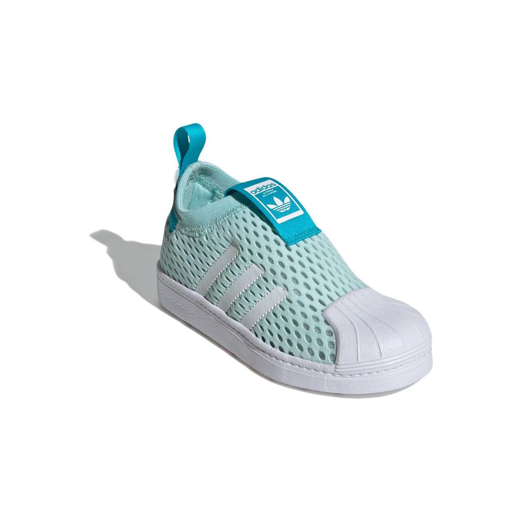 Adidas Originals Superstar 360 2.0 Low Top Kids Skate Shoes Kids Sneakers Green White JH6373