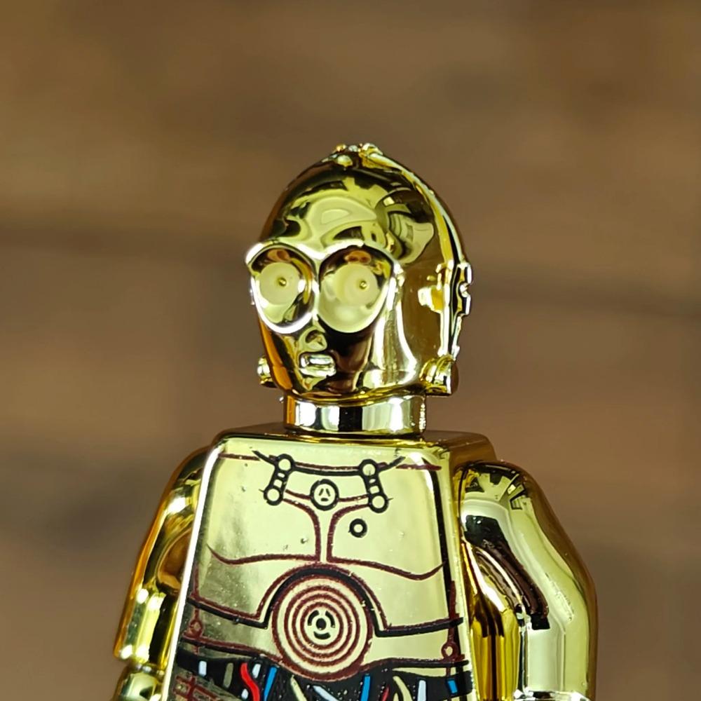 Electroplate Plating Chrome Mr Gold Building Blocks Golden Mini Action Figure Toys