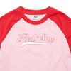 New MLB Raglan Sleeve T Shirt Women's Light Pink 3FTSV1343-43PKL