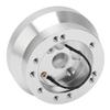 5 6 Hole Steering Wheel Short Hub Adapter Aluminum Replacement for JEEP Wrangler 1976?1995 Silver
