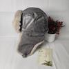 Male and female Maillard outdoor locomotive Lei Feng hat winter skiing cold warm PU leather plush ear protector