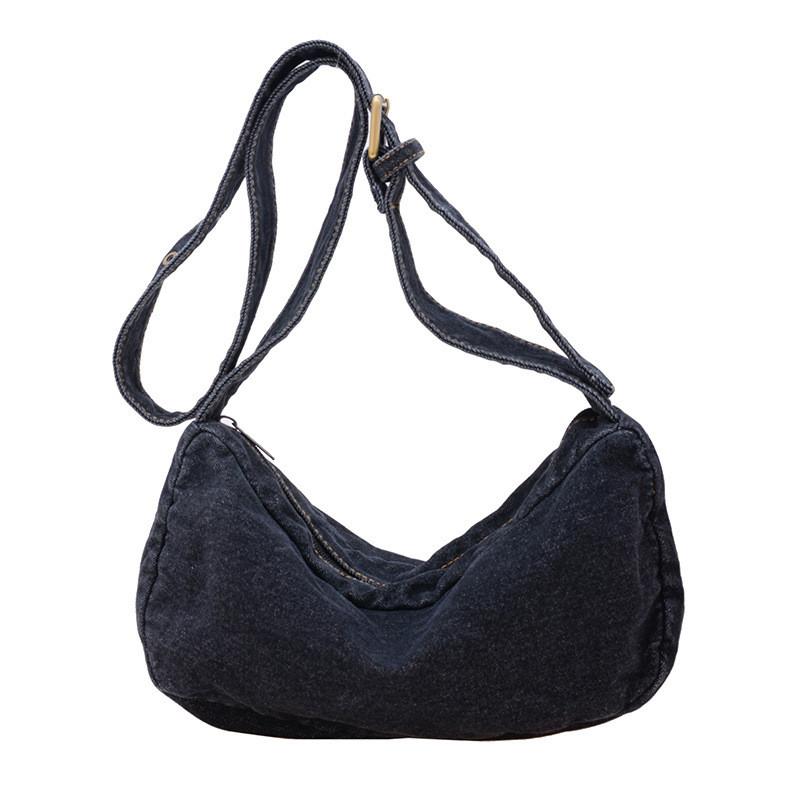 Stylish Korean-inspired Unisex Tote Bag For Kids Casual Lightweight Denim Design