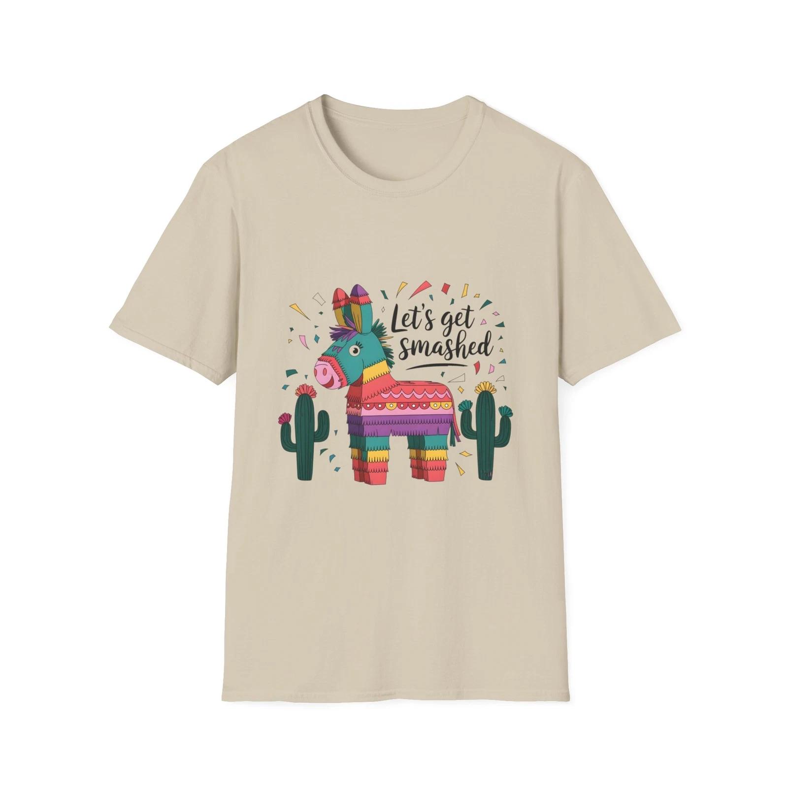 Fiesta Pinata Party T-Shirt, Birthday Gift, Cinco de Mayo Tee, Fun Casual Wear, XL