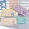 Cute Pencil Case Pouch With Handle Large Capacity Pen Box Holder Organizer For Office Workspace Supplies Desk Accessories