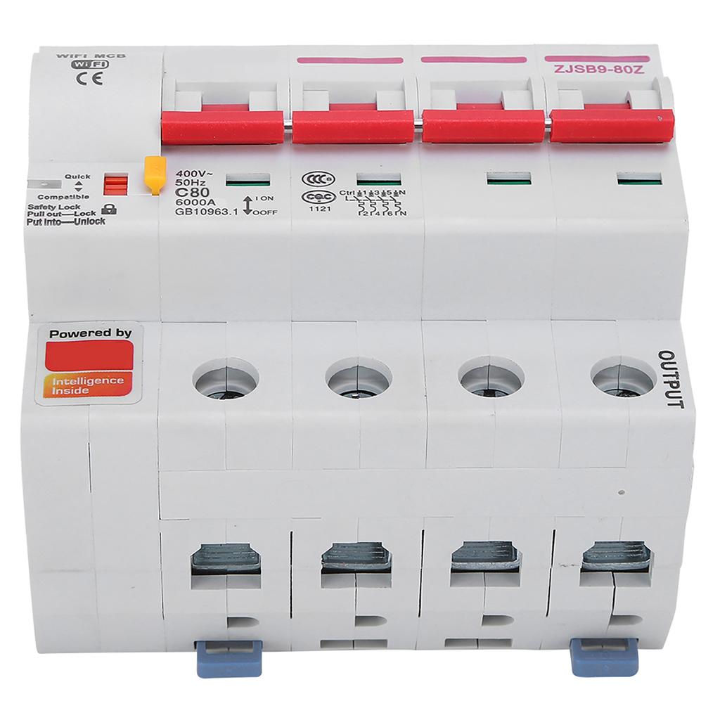 Smart WIFI Circuit Breaker Phone APP Remote Switch PA66DSM Flame Retardant Shell AC220V