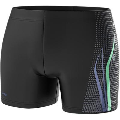Li-Ning Rýchloschnúce Priedušné Pohodlné Športové Plavky Pánske plavky Čierne LNKW025-1