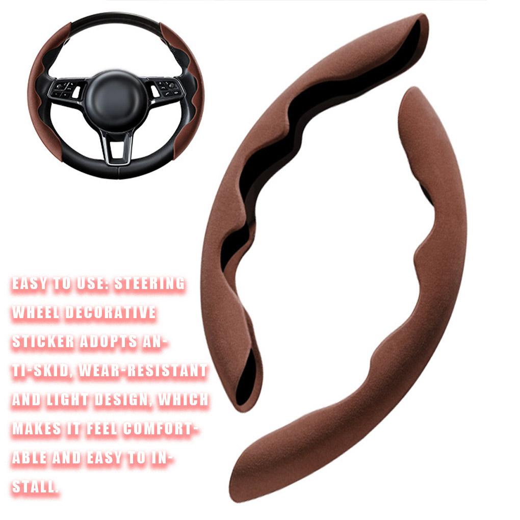 Car Steering Wheel Frame Trim Cover Automobile Sticker Universal Interior Set Spare Replacement Parts Accessories