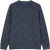 Calvin Klein Jeans Casual Letter Comfortable Loose V-Neck Long Sleeve Knit Sweater Men sweater Navy-Blue J327043-BAN