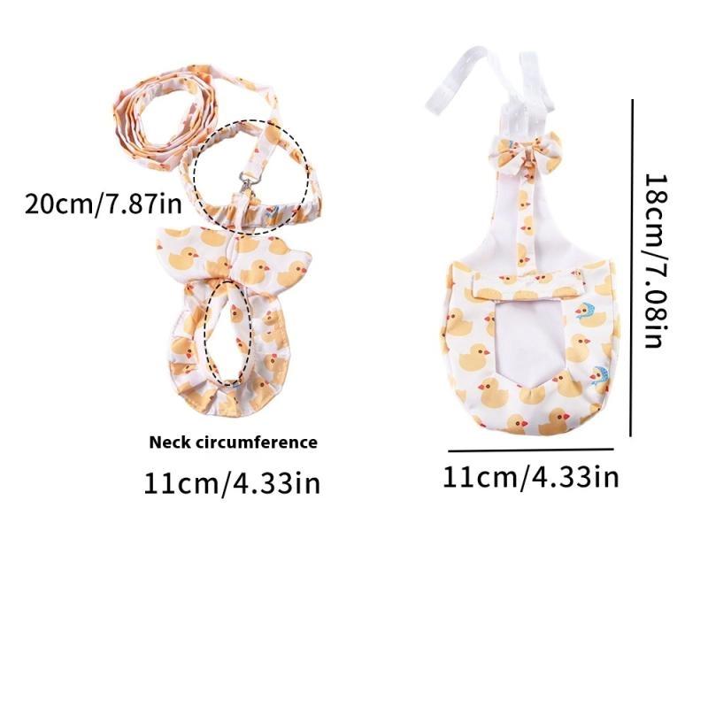 

Милые мультяшные регулируемые подгузники для домашних питомцев гуся, курицы, утки, кавайный поводок, нагрудный ремень, веревка, нагрудный ремень для гуся, товары для домашних питомцев для улицы