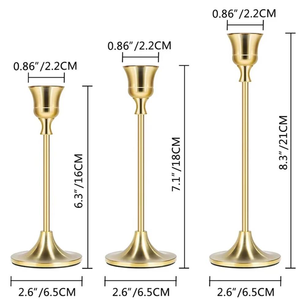 1/3pcs Home and Hotel Decoration Candlestick Holder Candle Stand  Suitable for Wedding Anniversary