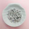 Home Party Supplies Accessories Fold Over Clasp Crimp Bead Alloy Clip Buckle Connector 100pcs For DIY Necklace Bracelet Jewelry Making Accessories