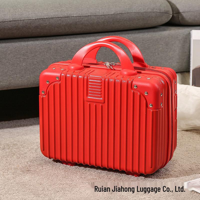 14-Inch Handheld Mini Travel Makeup Case with Password Lock