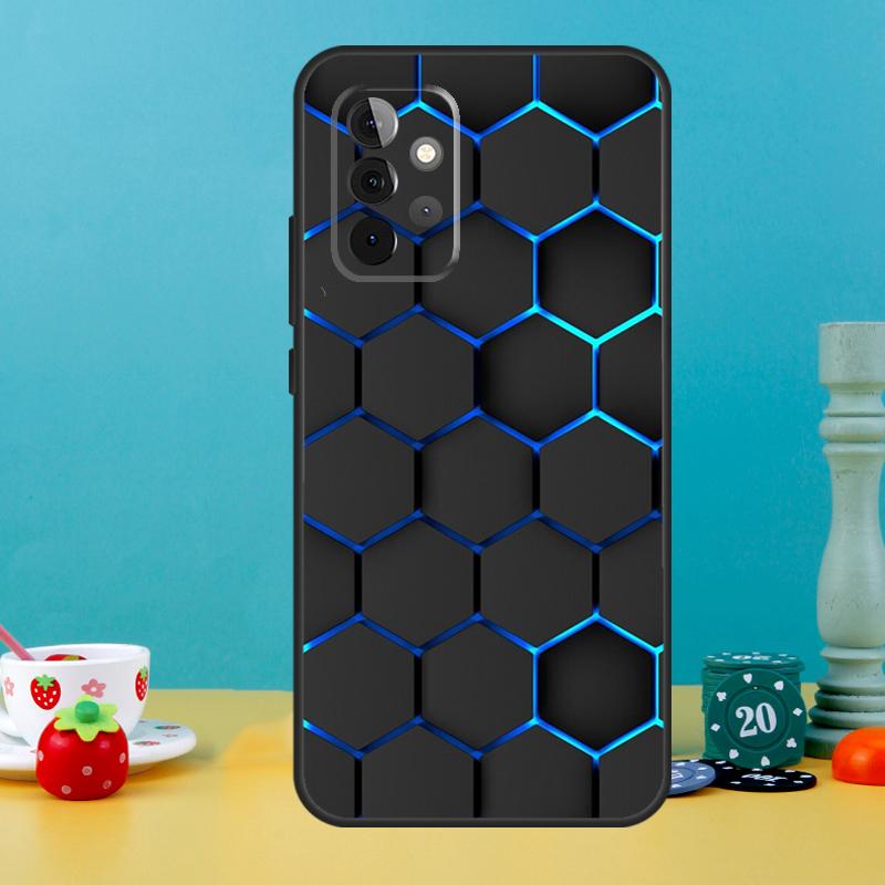 Carbon Fibre Neon Case For Samsung Galaxy A05 A36 A56 A26 A16 A53 A33 A13 A12 A32 A52 A55 A35 A15 A54 A34 A14