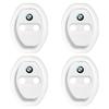 4pcs M LOGO Car Door Lock Cover Silicone Protector Auto Accessory for BMW E38 E39 E46 E53 E60 E61 E64 X7 X3 X4 X5 X6 3 4 5 6 7 Series Z4 M M3 M5 M6
