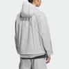 Adidas FOS Future Style Woven Water-Resistant Sports Casual Hooded Long Sleeve Jacket Men Jacket Light-Gray JM6232