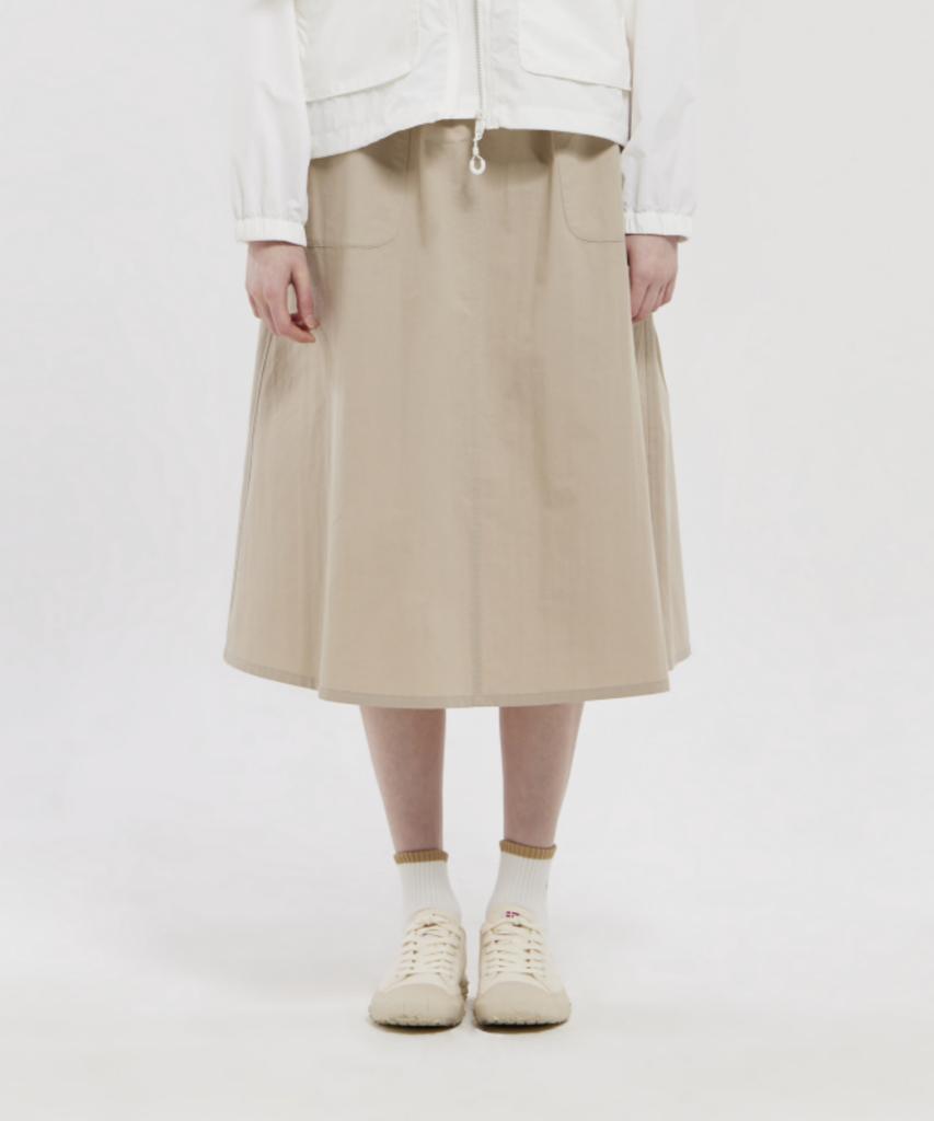 NORDISK Cotton Flare Skirt - W_Beige