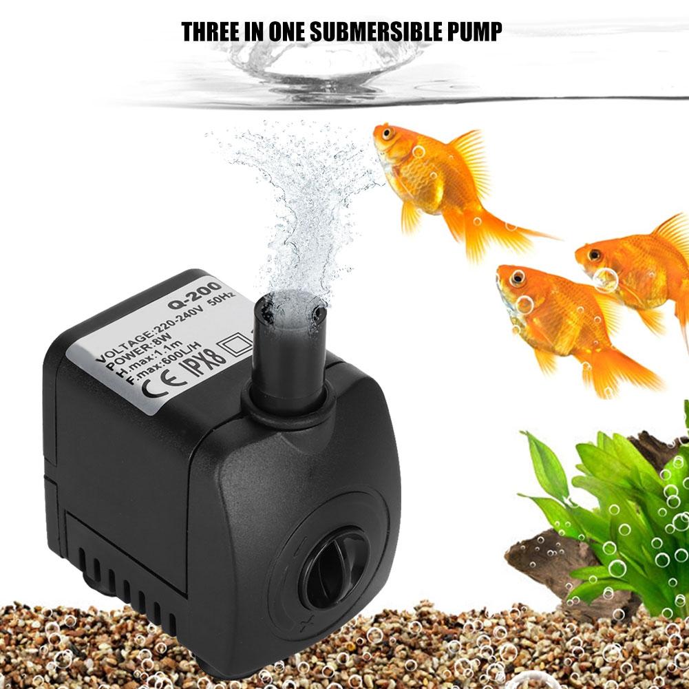 8W Aquarium Submersible   Fish   Bottom Suction Low Filtration Pump