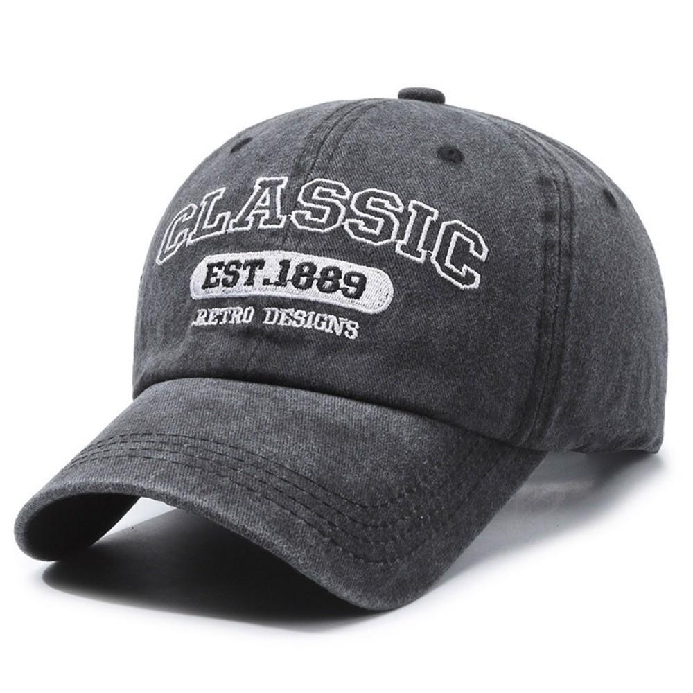 

Visor Peaked Cap Classic EST.1889 Sunscreen Hats Fashion Casquette For Man Women чёрный