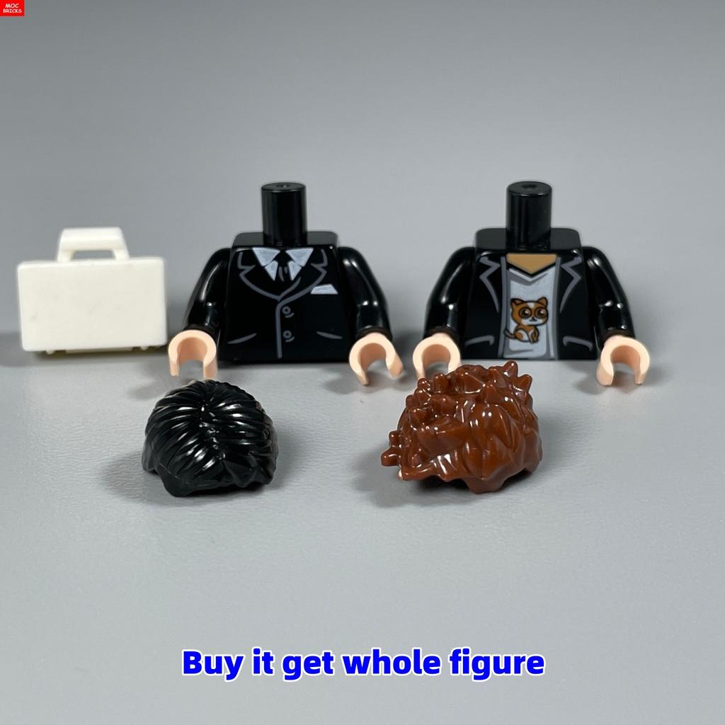 MOC Bricks Bride Bridegroom Little Boy Girl Woman Man Figure Model Building Blocks Assembled Toys Accessories Dolls For Children