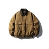 QIYOU Japanese Retro Color Block Detroit Workwear Cotton Jacket - Winter 2025 Collection