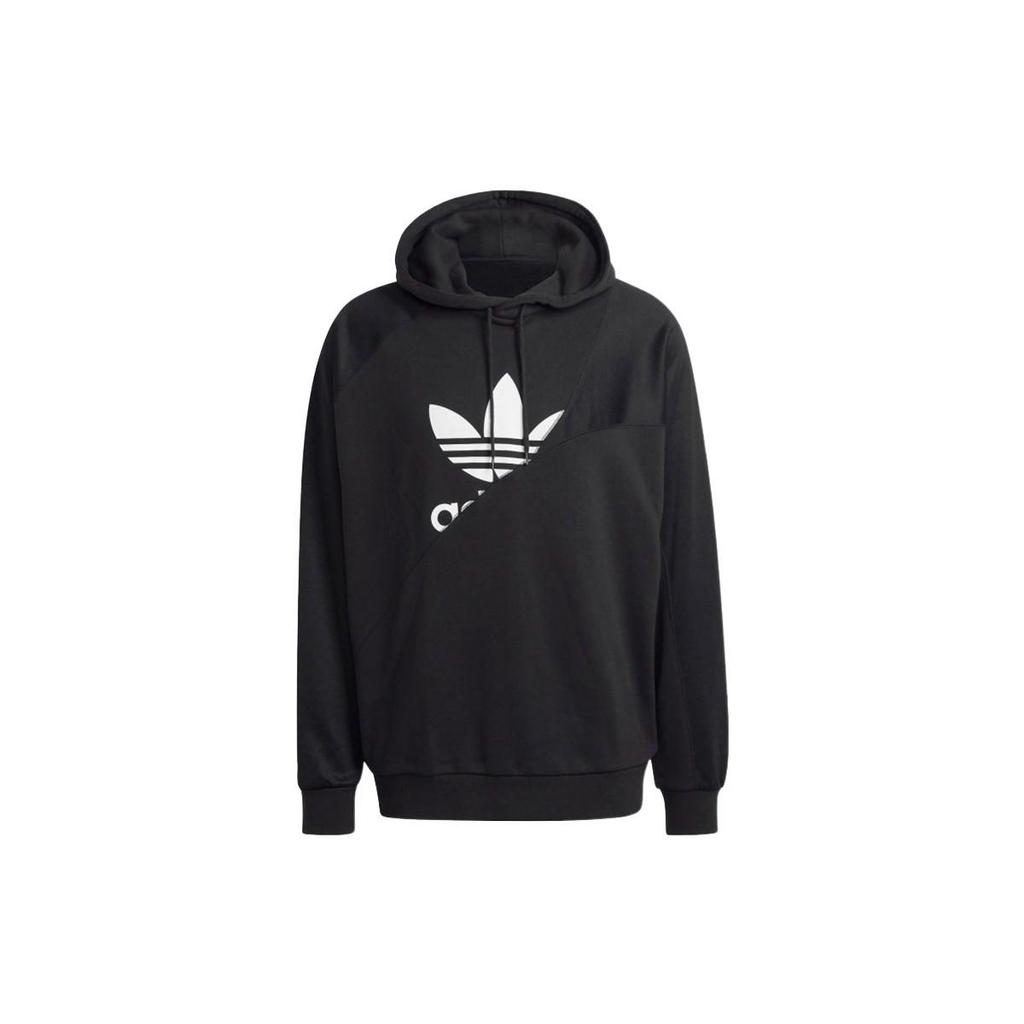 adidas Originals Men's Black Loose Fit Hooded Sweatshirt HG6331