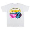 Cartoon Schreiendes Auspuffrohr Motocross Grafik T-Shirt Vintage Offroad Bike Rennspruch Druck Übergroßes Kurzarm-T-Shirt
