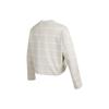 Nike Lockeres Sportliches Gestreiftes Rundhals-Mode Einfaches Atmungsaktives Bequemes Pullover Langarm-T-Shirt Damenoberteile Off-White DD5187-236