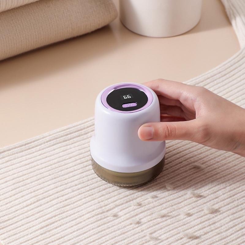 500mah Electric Lint Shaver Rechargeable Portable Lint Remover Strong Remover with LED Display for Clothes Sofa