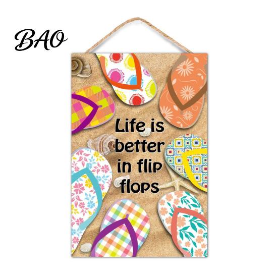 Decorative Wooden Sign Summer Hanging Sign, Welcome Front Door Decor with Yard Ornament Rope, Colorful Hanger for Seasonal Farmhouse Beach House Home