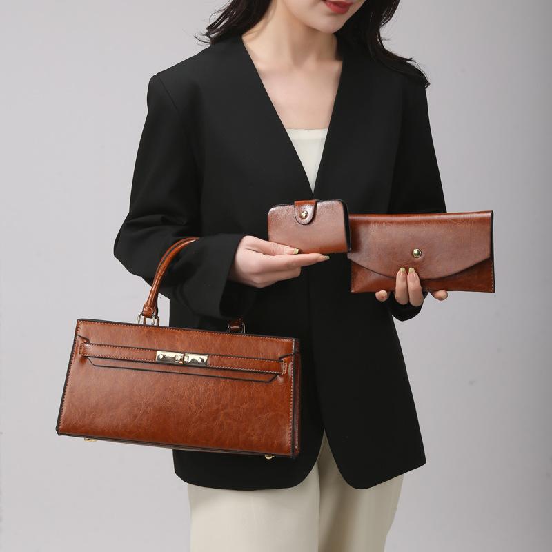 Multi-piece women's bag new trendy fashion portable mother and child bag simple shoulder messenger bag