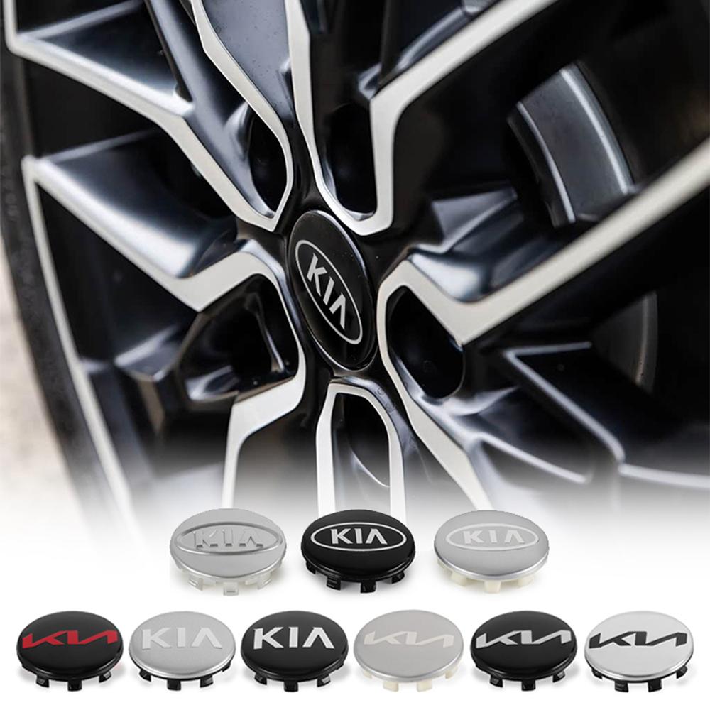 4Pcs 58mm Car Wheel Hub Center Caps Rim Cover Replacement Accessories For KIA Rio Ceed Sportage Cerato Cadenza Cerato Soul Niro BV3