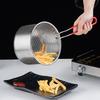 304 Edelstahl Fritteusenkorb Abtropfsieb Heißölfilter Pasta Nudeln Frittiertes Hähnchen Maschensieb Schaumlöffel Küchenwerkzeug