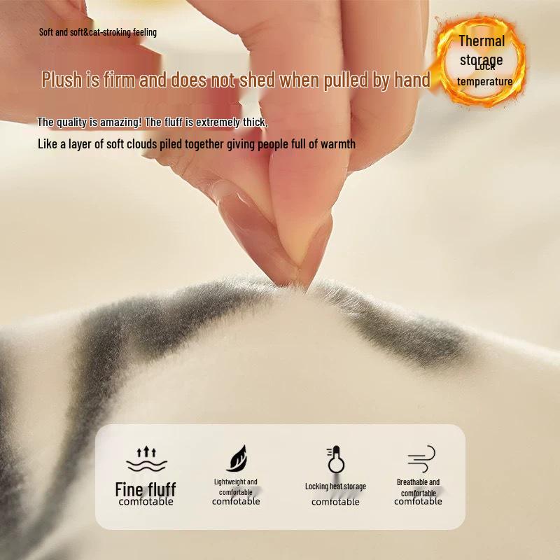 Double-Sided Fleece Raschel Blanket - Cozy Winter Wedding & Office Nap Gift