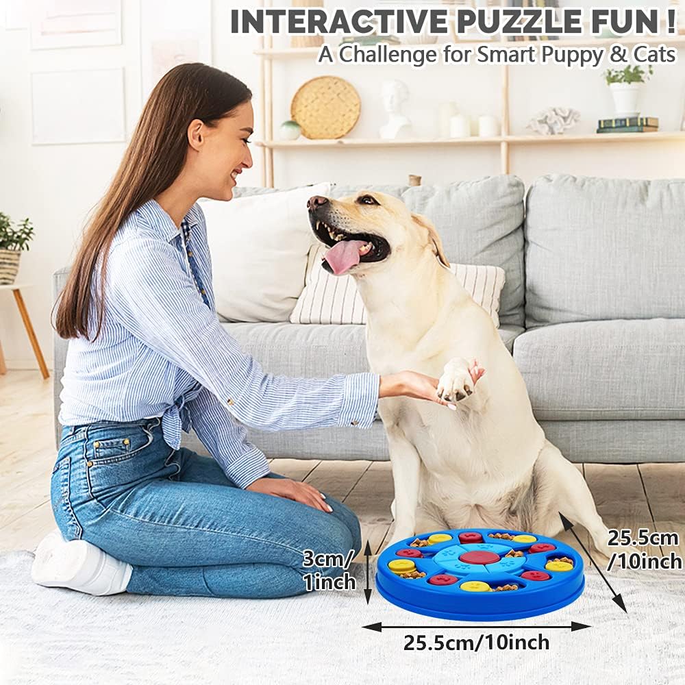 Dog Puzzle Toys Interactive Puzzle Game Dog Toy for Smart Dogs IQ Stimulation Treat Puzzle Toy for Dogs Treat Training,Puzzle Slow Feeder to Aid Pets