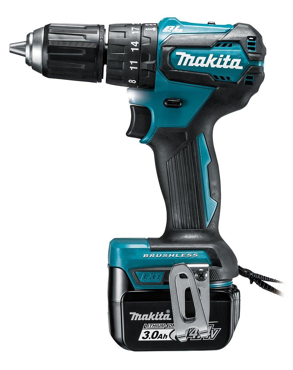 

Акумуляторна вібраційна шуруповерт Makita із зарядним пристроєм HP473DRFX синій