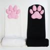 Cute Kawaii Anime 3D Cat Paws Over Knee Socks - Black 65