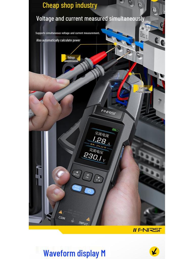 FNIRSI DMC-100 Intelligentes Präzisions-Zangenmultimeter
