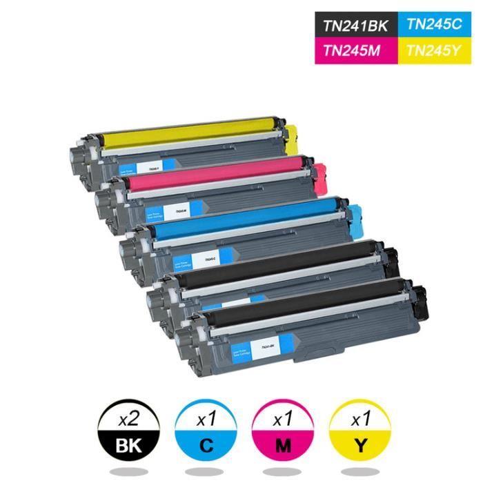 Cartouche Toner TN241BK - TN245 pour Brother DCP-9020CDW HL-3140CW HL-3150CDW MFC-9140CDN