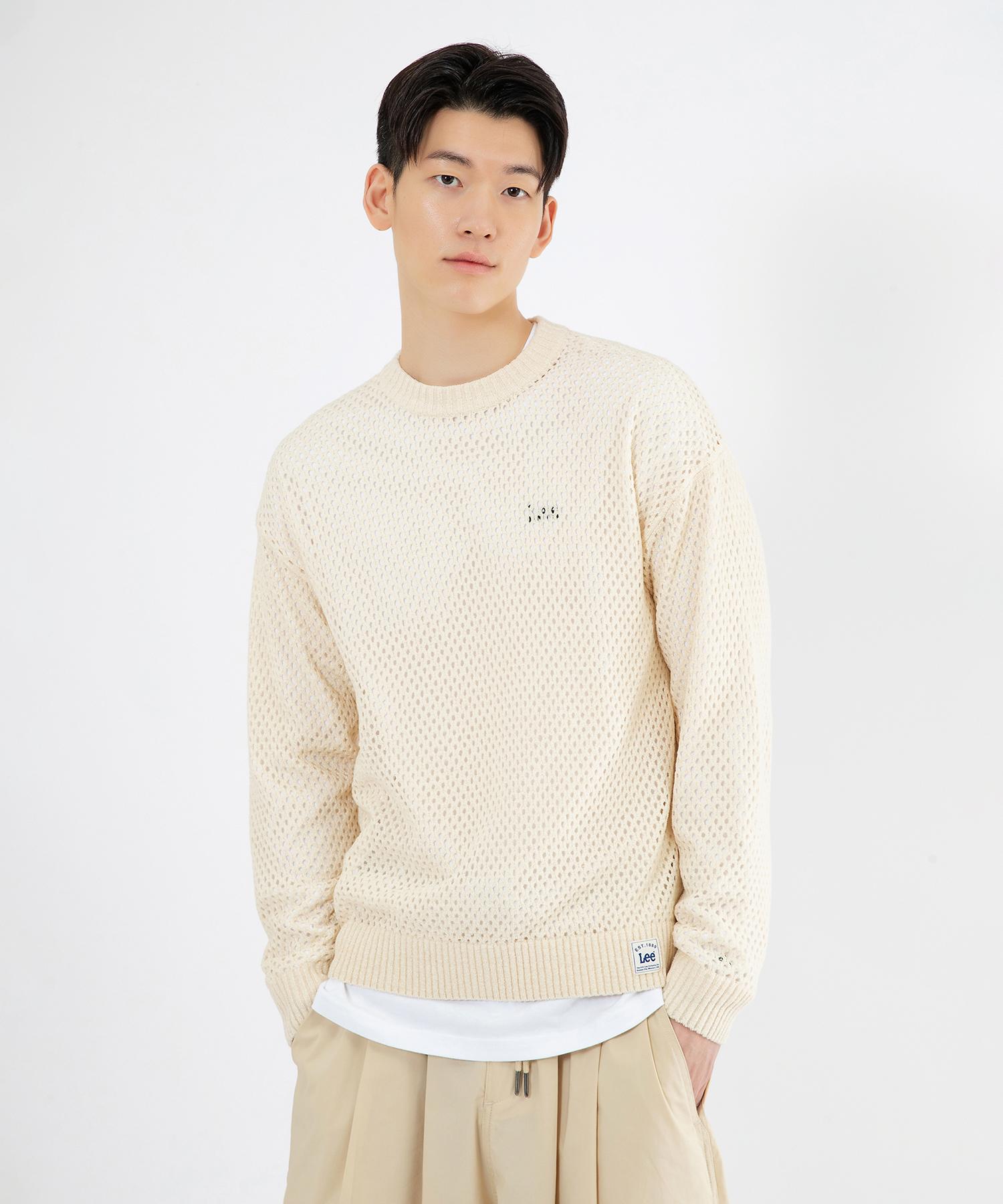 Lee Scallop Pullover Knit Ivory L